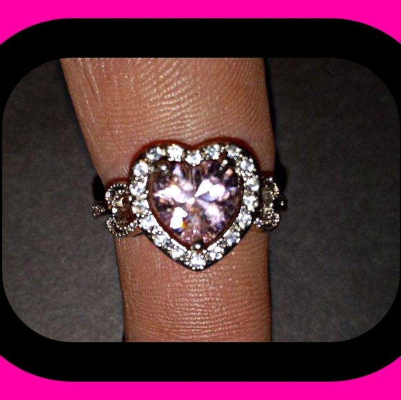 Size 6.5 . Pink love ring. New. Fast shipping. - Picture 1 of 2